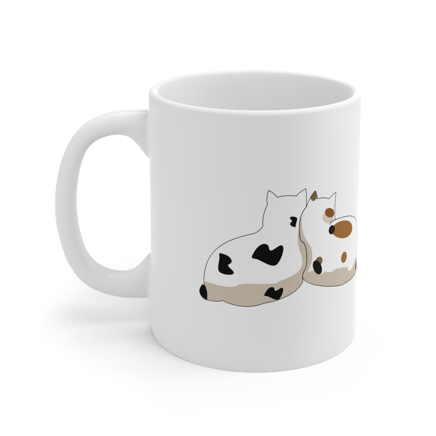 "Dos Gatos - Las mejores cosas de la vida son mejores contigo" Taza de Cerámica 11oz