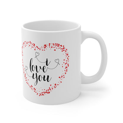 "¡Te ganaste mi corazón!" Taza de cerámica 11oz