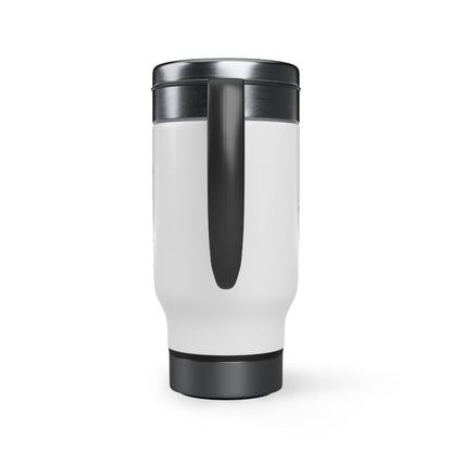 "You, Me, Together Forever!" Stainless Steel Travel Mug with Handle, 14oz