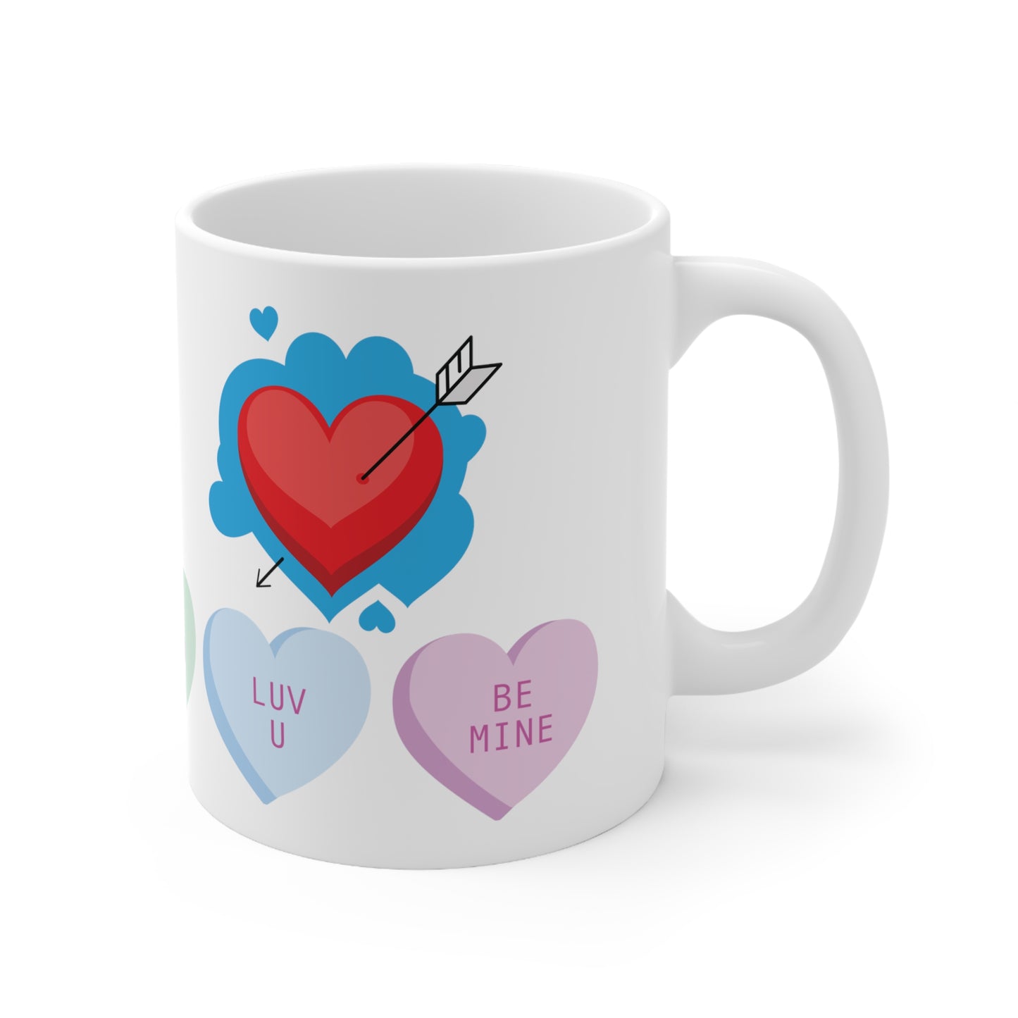 Taza de cerámica de San Valentín "Be Mine" de 11 oz